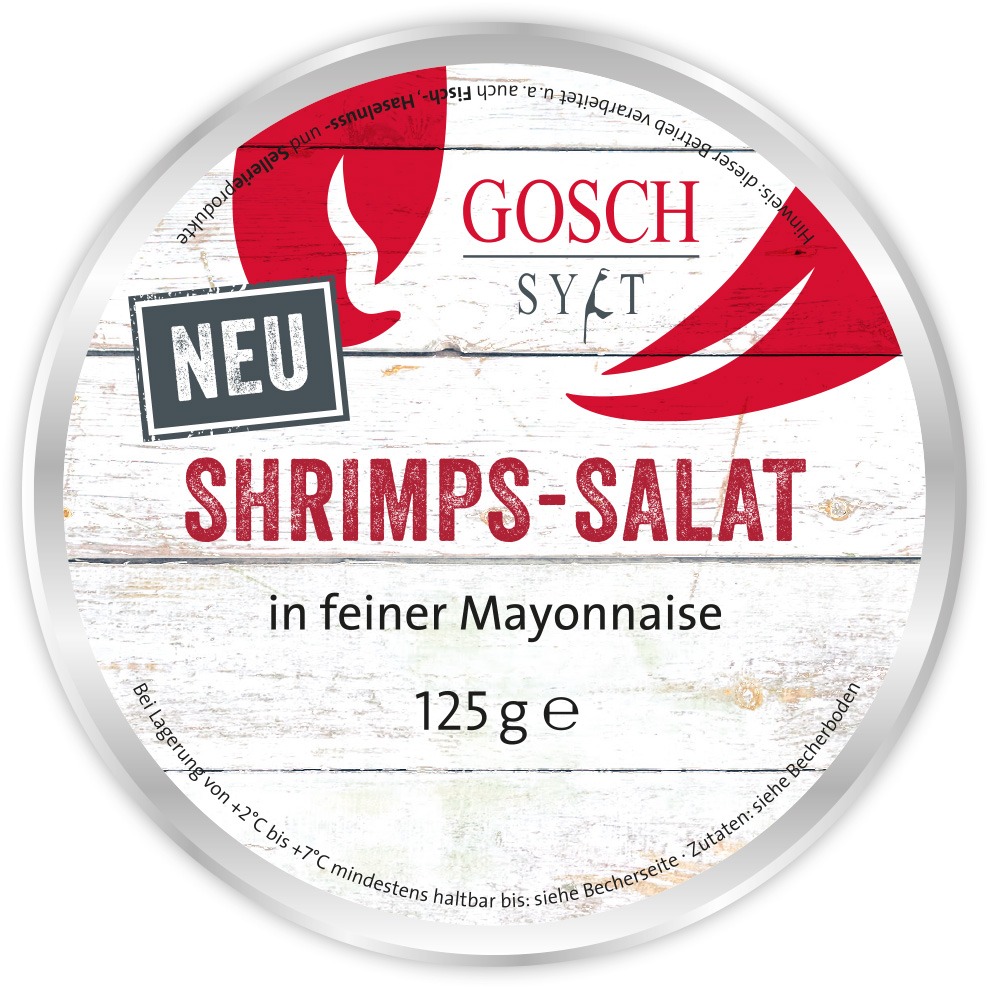 GOSCH Salat | Shrimps-Salat – 125 g